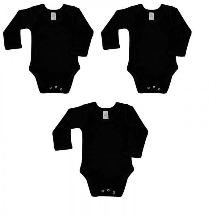 BabywearUK Sleepsuit Black British Made 0-3 months