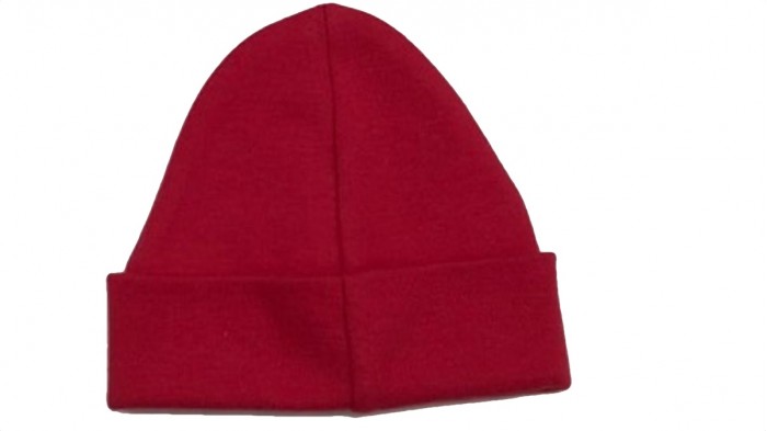 red baby hat