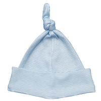 single knot hat - blue stripe