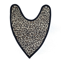 bandana bib - leopard print