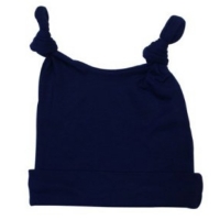 double knotted baby hats - navy