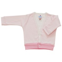 baby cardigan - pink stripe