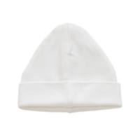 white half moon baby hat
